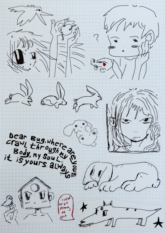 "i used to be strong as shit" Sticker Sheet